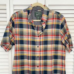 Woolrich Plaid Short Sleeve Button Up